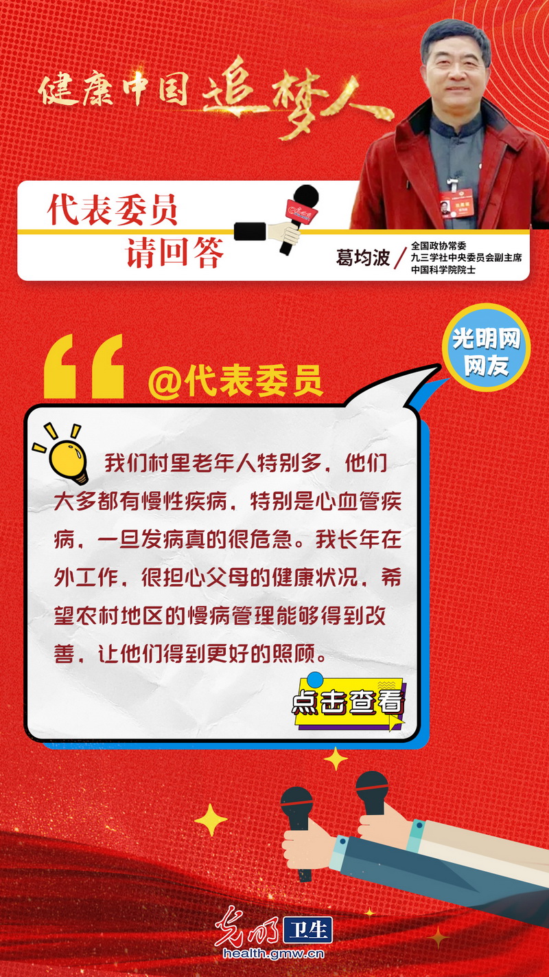 【互动海报】代表委员请回答|聚焦医疗热点 与网友们共话健康贴“心”事