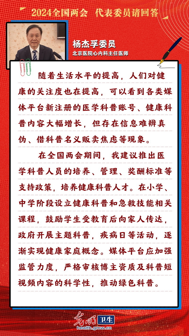 【互动海报】代表委员请回答|聚焦医疗热点 与网友们共话健康贴“心”事