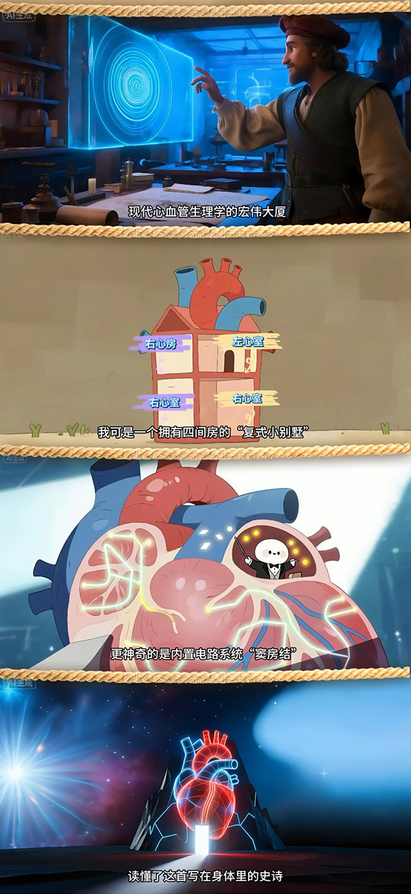 光明健康|AIGC动画《心路历程》:从灵魂居所到生命之泵 光明健康|AIGC动画《心路历程》:从灵魂居所到生命之泵