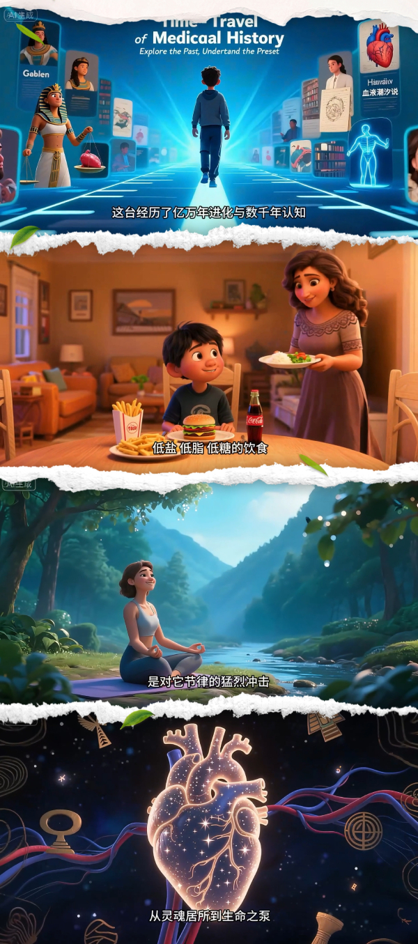 光明健康|AIGC动画《心路历程》:从灵魂居所到生命之泵 光明健康|AIGC动画《心路历程》:从灵魂居所到生命之泵
