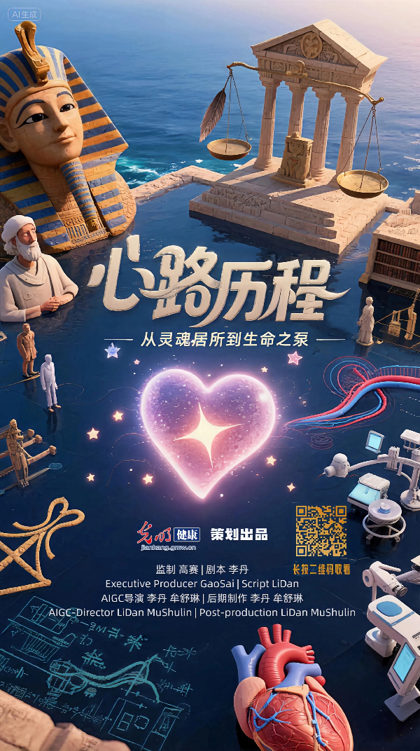 光明健康|AIGC动画《心路历程》:从灵魂居所到生命之泵 光明健康|AIGC动画《心路历程》:从灵魂居所到生命之泵