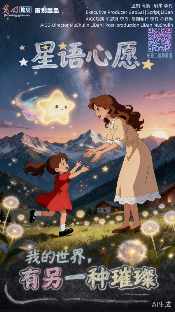 光明健康|AIGC动画《星语心愿》：我的世界，有另一种璀璨
