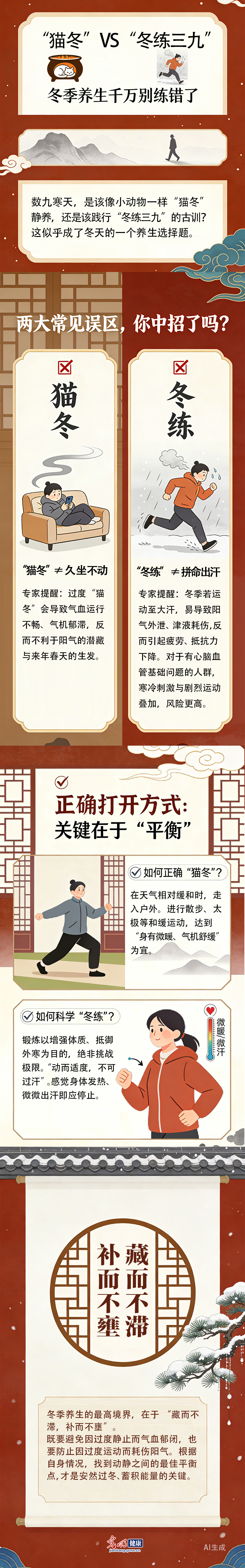 【节气健康】“猫冬”VS“冬练三九” 冬季养生千万别练错了