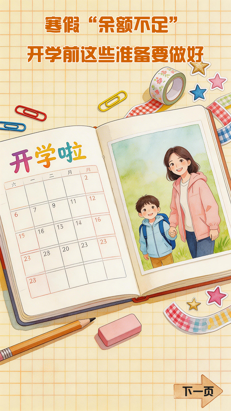 【互动海报】寒假“余额不足” 开学前这些准备要做好