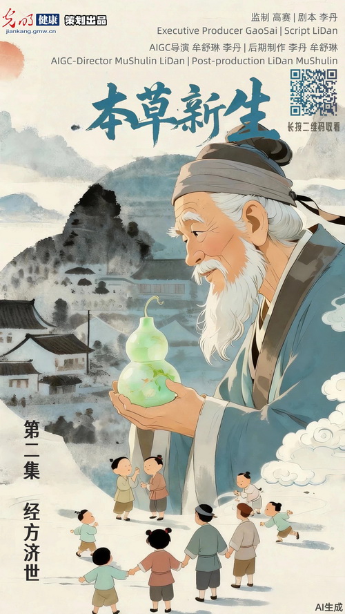 光明健康AIGC动画《本草新生》系列短片