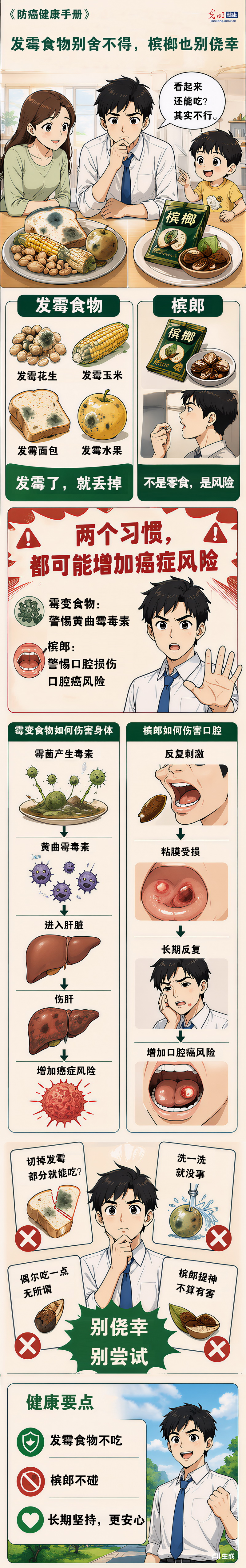 《防癌健康手册》②｜发霉食物别舍不得，槟榔也别侥幸