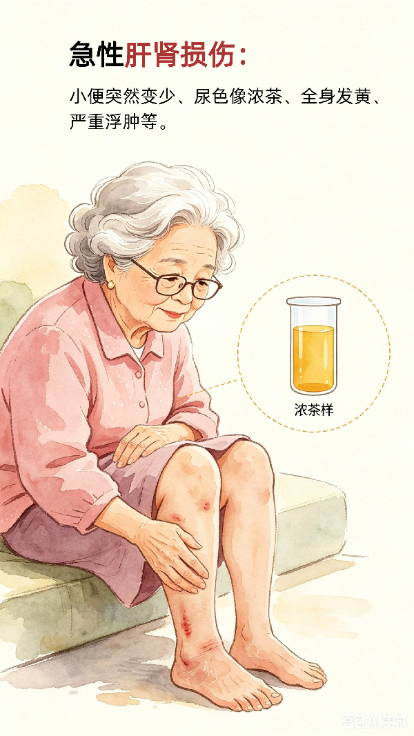 【AI漫画】老年健康宣传周|药物不适还是旧病复发，三步自查法助您分清（下篇）