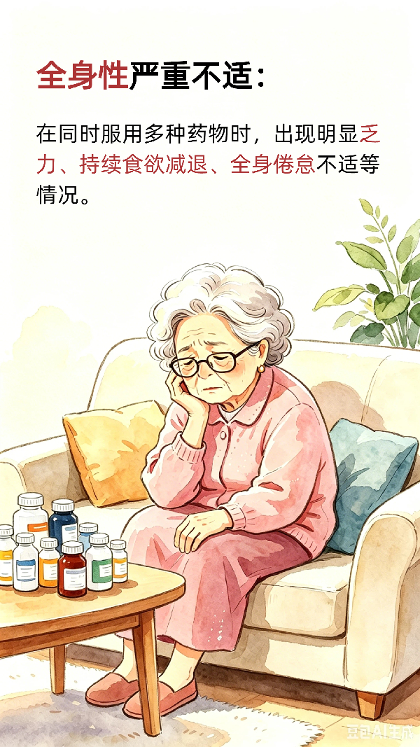 【AI漫画】老年健康宣传周|药物不适还是旧病复发，三步自查法助您分清（下篇）