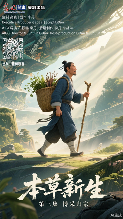 【文化中国行】光明健康|AIGC动画《本草新生》第三集：博采归宗