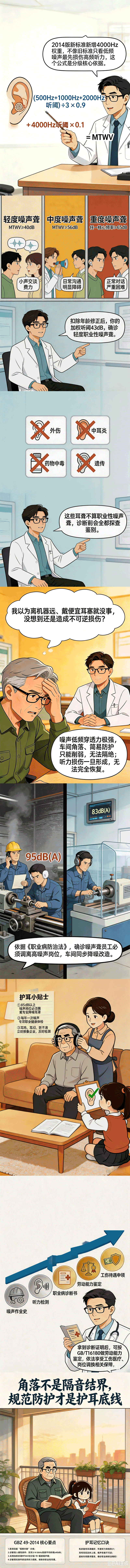 AI科普长图 | 《守护在岗人》①:别让世界对你“静音”——职业性噪声聋可防难治 AI科普长图 | 《守护在岗人》①:别让世界对你“静音”——职业性噪声聋可防难治